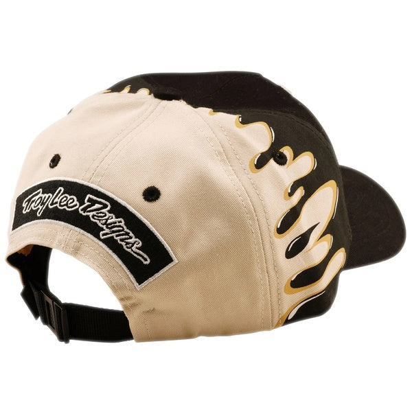 Casquette Snapback Curved Finish Line Noir/Beige de dos
