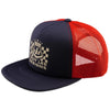 Casquette Trucker Snapback Friday Night Rouge/Bleu de face