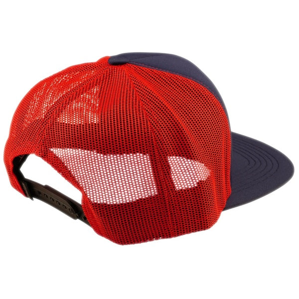 Casquette Trucker Snapback Friday Night Rouge/Bleu de dos