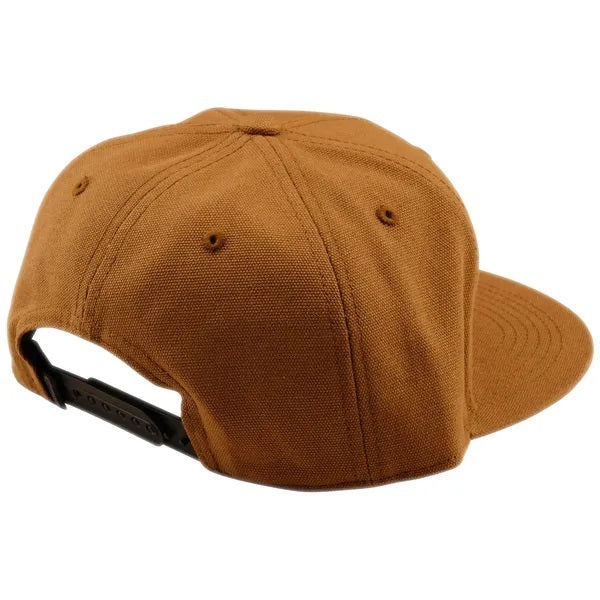 Casquette à Visière Plate Handlebar Brun de dos