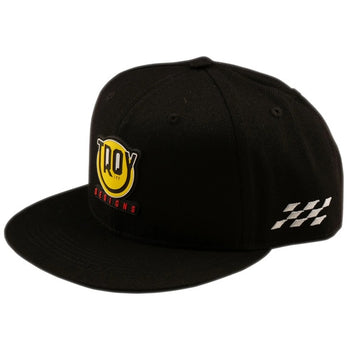Casquette à Visière Plate Happy Dayz Noir de face