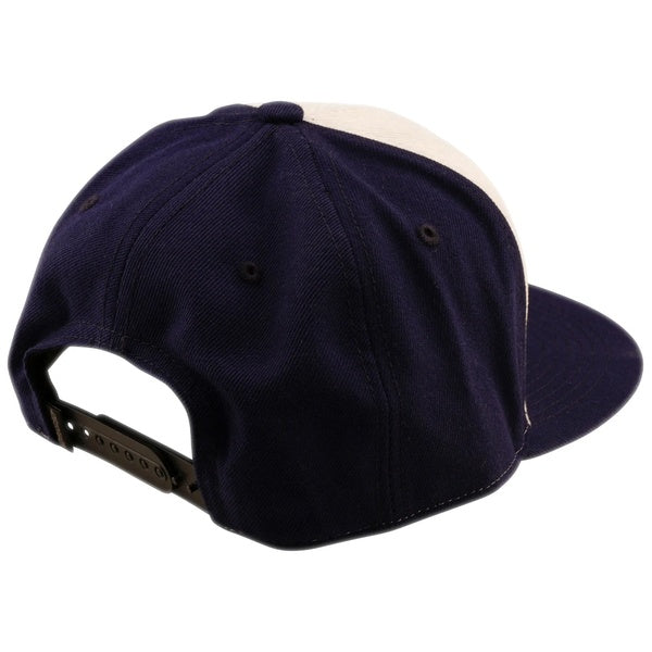 Casquette à Visière Plate Happy Dayz Bleu/Blanc de dos