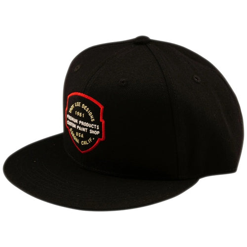 Casquette à Visière Plate Imprint Noir de face