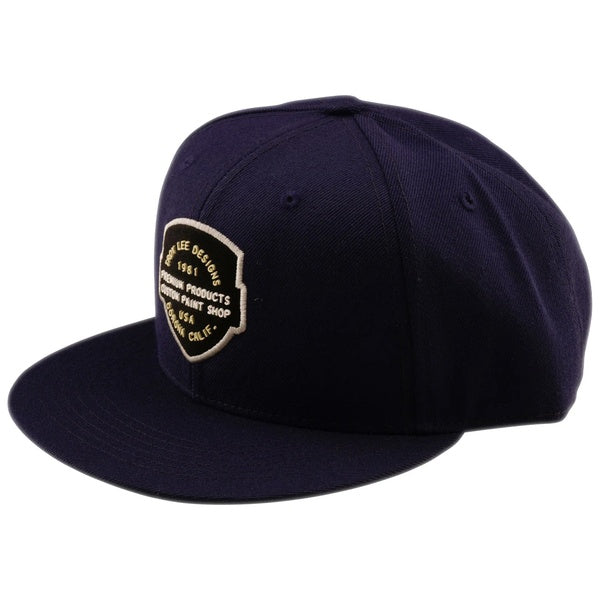 Casquette à Visière Plate Imprint Bleu Foncé de face
