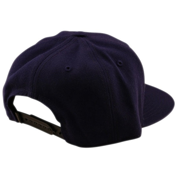 Casquette à Visière Plate Imprint Bleu Foncé de dos