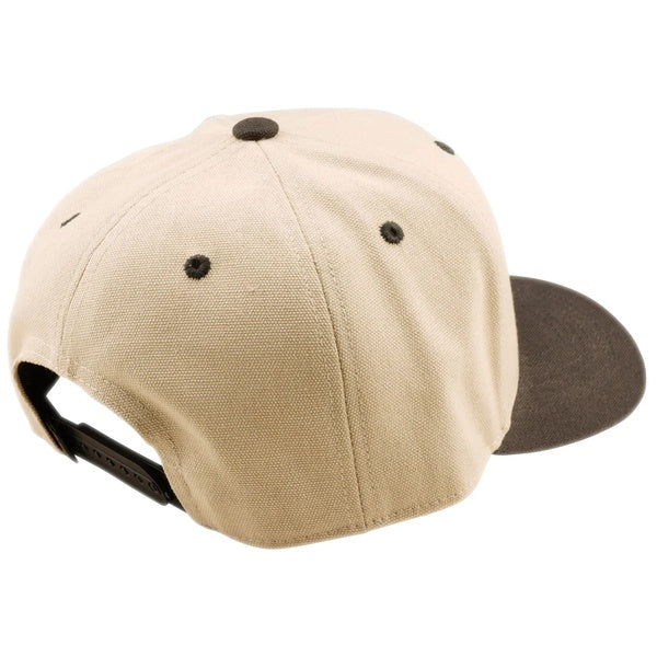 Casquette Snapback Curved Imprint Blanc/Noir de dos