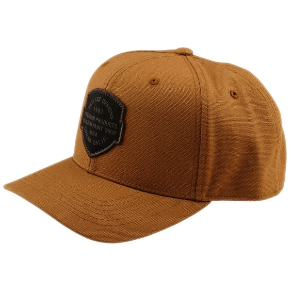 Casquette Snapback Curved Imprint Brun de face