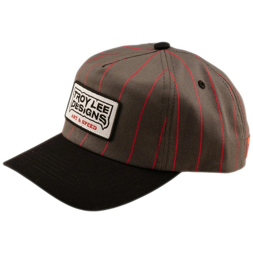 Casquette Snapback Curved Medieval Gris/Rouge de face