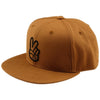 Casquette à Visière Plate Peace Troy Lee Designs brun, avant