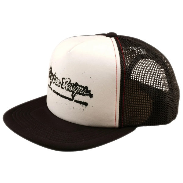 Casquette Trucker Snapback Repeat Noir/Blanc de face