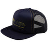 Casquette Trucker Snapback Repeat Noir/Bleu de face
