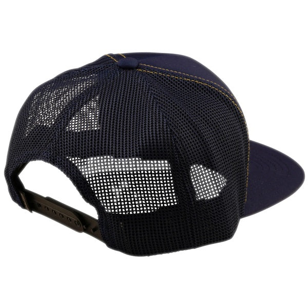 Casquette Trucker Snapback Repeat Noir/Bleu de dos