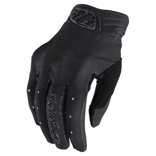 Gants de Motocross Womens Gambit  Solid  | Noir, le côté face