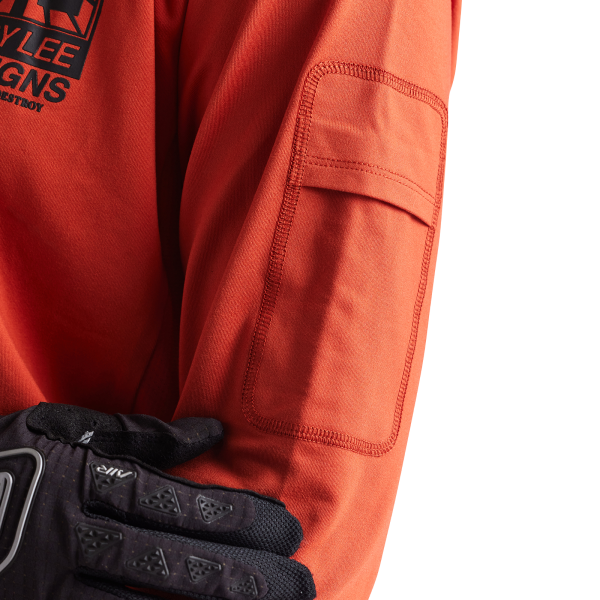 Chandail de Vélo Ruckus Create To Destroy Orange Brique Modèle Bras