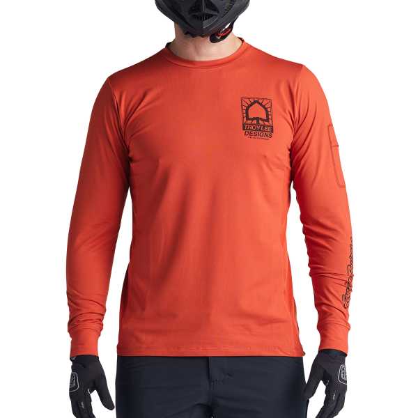 Chandail de Vélo Ruckus Create To Destroy Orange Brique Modèle Face