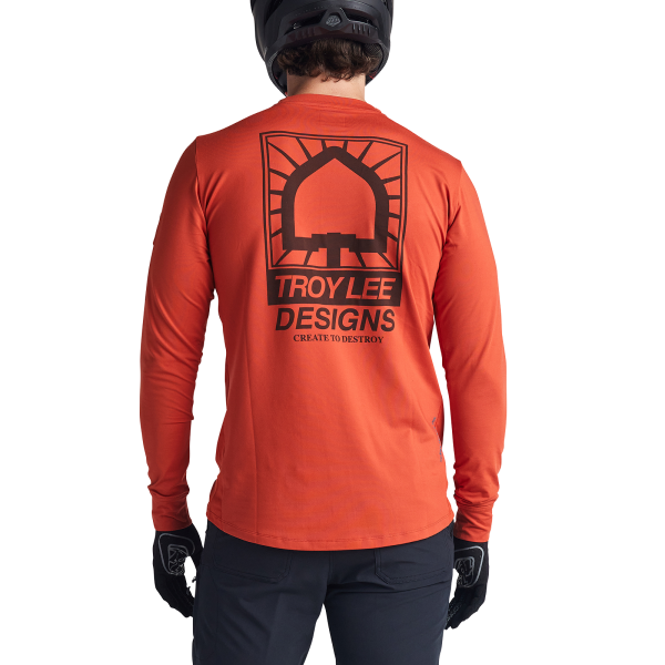 Chandail de Vélo Ruckus Create To Destroy Orange Brique Modèle Dos