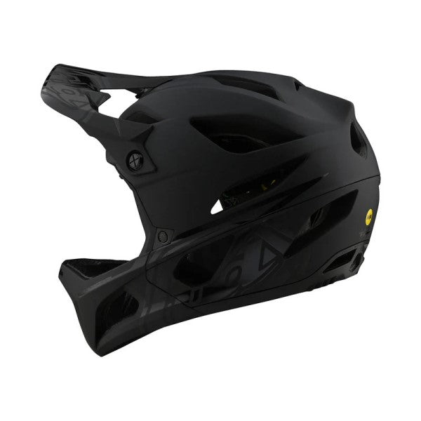 Casque Intégral de Vélo Stage Midnight Mips/troylee/noir mat de gauche 