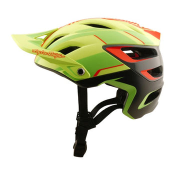 Casque Ouvert de Vélo A3 Lines/troylee/jaune noir de gauche