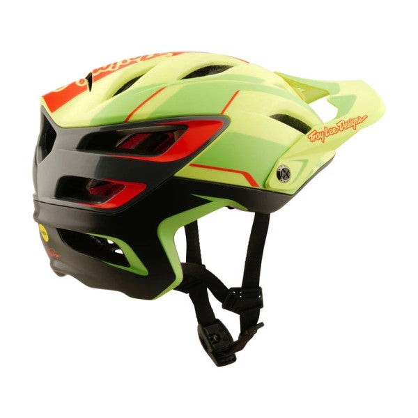 Casque Ouvert de Vélo A3 Lines/troylee/jaune noir de droite