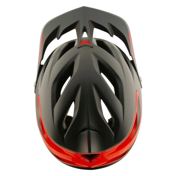 Casque Ouvert de vélo A3 Uno Steel Blue/troylee/noir rouge gris 