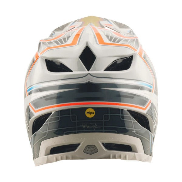 Casque Intégral de Vélo D4 Composite Lowrider/troylee/gris en arrière