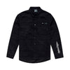 Chemise de Vélo Grind Flannel Yd Plaid Noir, de face