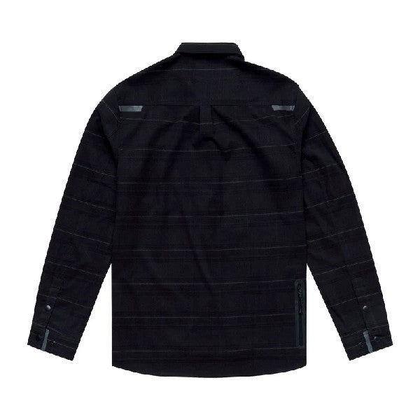 Chemise de Vélo Grind Flannel Yd Plaid Noir, Dos