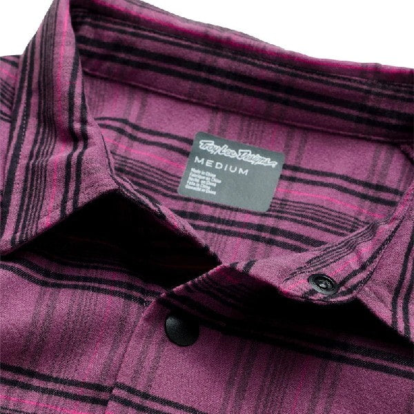 Chemise de Vélo Grind Flannel Yd Plaid Mauve