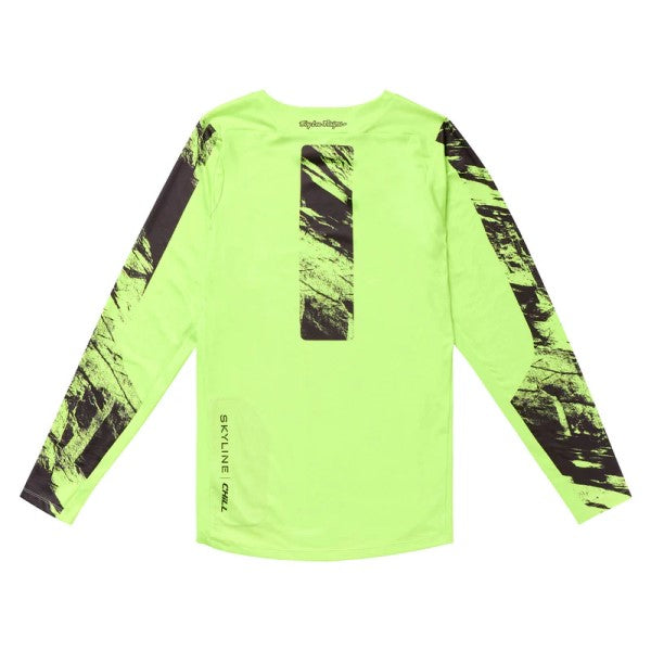 Maillot de vélo Skyline Chill Rockslide/Troy lee/haute visibilité de dos