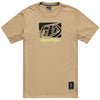 Maillot de Vélo Skyline Ride Scrubbed Manches Courtes Beige de face