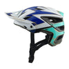 Casque Ouvert de Vélo A3 Electra/troylee/blanc bleu de gauche