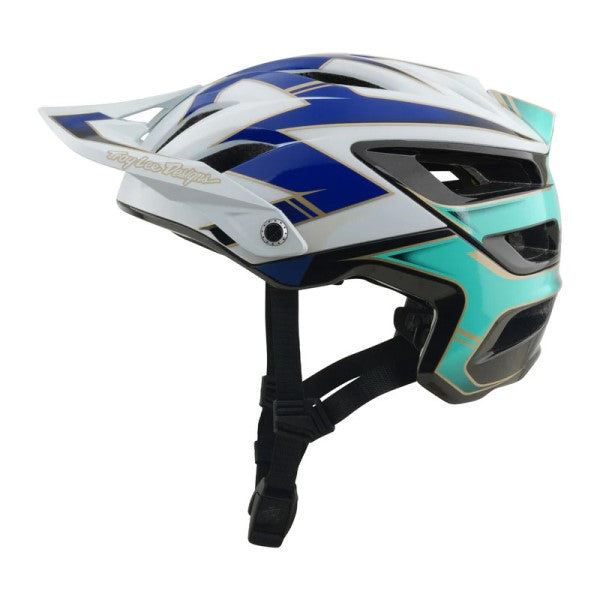 Casque Ouvert de Vélo A3 Electra/troylee/blanc bleu de gauche