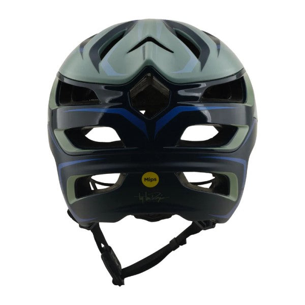 Casque Ouvert de Vélo A3 Pin/troylee/vert gris arriere