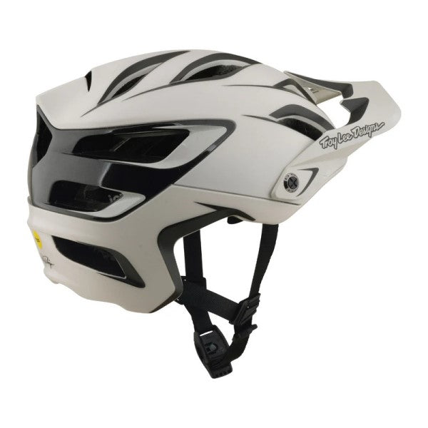Casque Ouvert de Vélo A3 Uno Pumice/troylee/blanc noir de droite