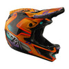 Casque Intégral de Vélo D4 Carbon Crest/Troylee/or de droite
