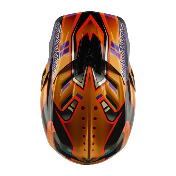 Casque Intégral de Vélo D4 Carbon Crest/Troylee/or 
