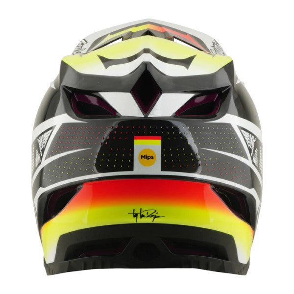 Casque Intégrzal de Vélo D4 Carbon Lined up/Troylee/noir multicolor arrière
