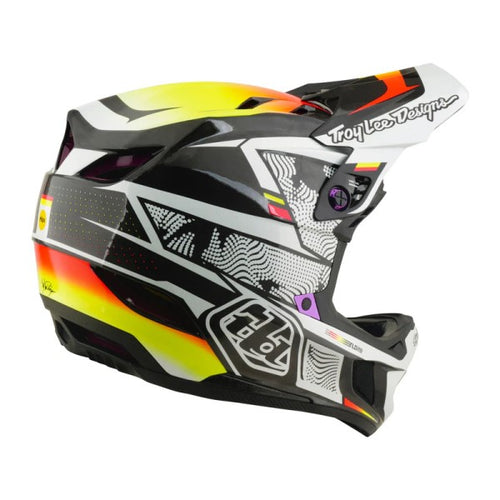 Casque Intégrzal de Vélo D4 Carbon Lined up/Troylee/noir multicolor de droite 