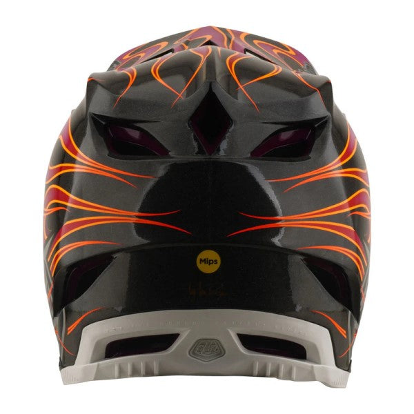 Casque Intégral de Vélo D4 Carbon Torched Carbon/Troylee/noir carbone arrière