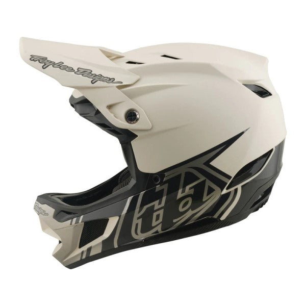 Casque Intégral de Vélo D4 Composite Stealth Pumice/troly/beige de gauche