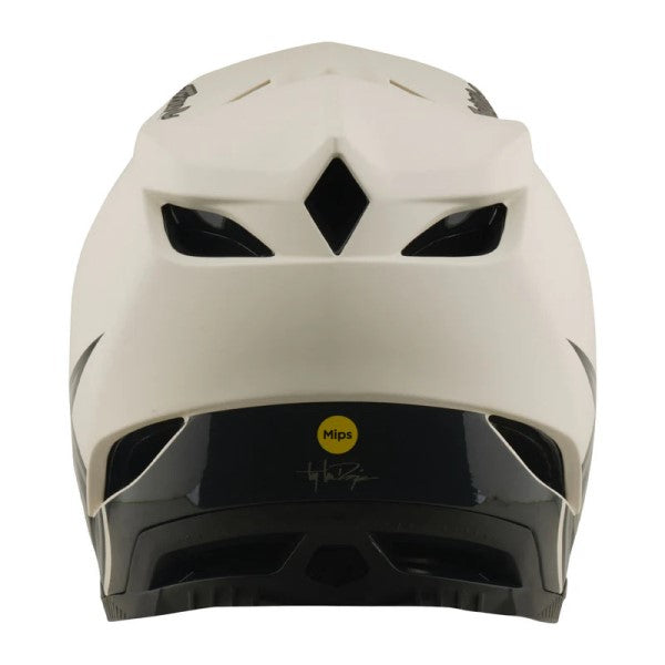 Casque Intégral de Vélo D4 Composite Stealth Pumice/troly/beige arrière