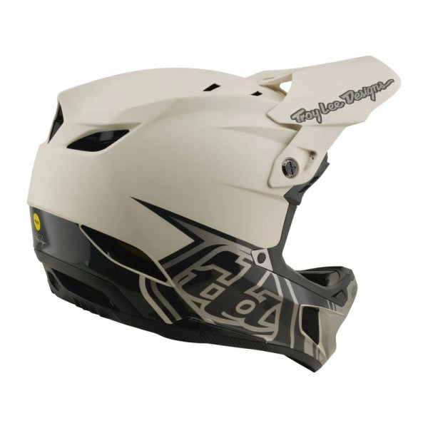 Casque Intégral de Vélo D4 Composite Stealth Pumice/troly/beige de droite