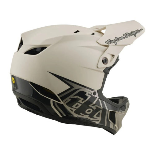 Casque Intégral de Vélo D4 Composite Stealth Pumice/troly/beige de droite
