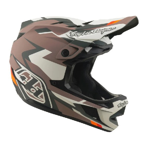 Casque de Motocross D4 Polyacrylite Roamer Brun, côté droit