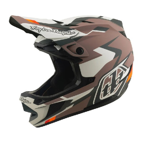 Casque de Motocross D4 Polyacrylite Roamer Brun, côté gauche