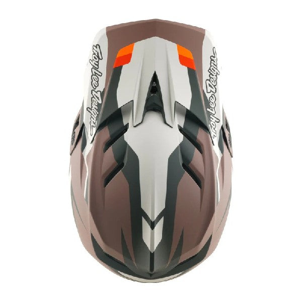 Casque de Motocross D4 Polyacrylite Roamer Brun, Dessus