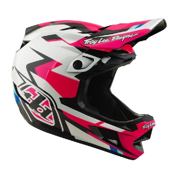 Casque de Motocross D4 Polyacrylite Roamer Magenta, côté droit