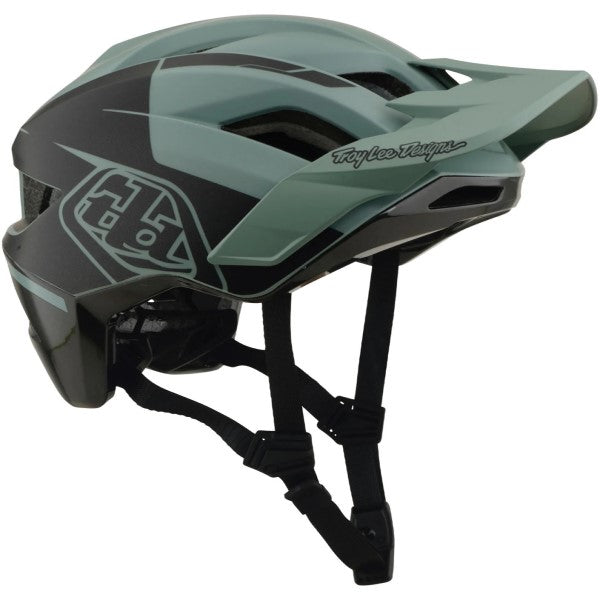 Casque Ouvert de Vélo Flowline SE Hydro MIPS Vert/Noir incliné de gauche