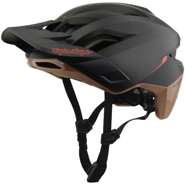 Casque Ouvert de Vélo Flowline SE Stacks MIPS Noir/Brun incliné de face à droite