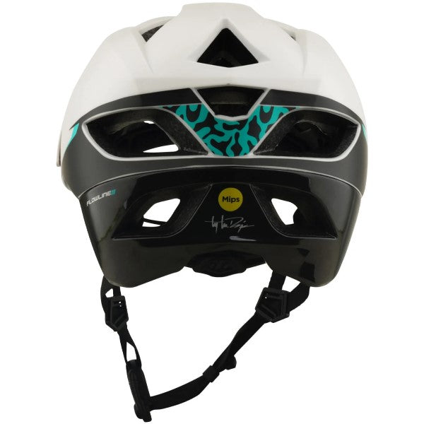 Casque Ouvert de Vélo Flowline SE Stacks MIPS Bleu/Blanc de dos